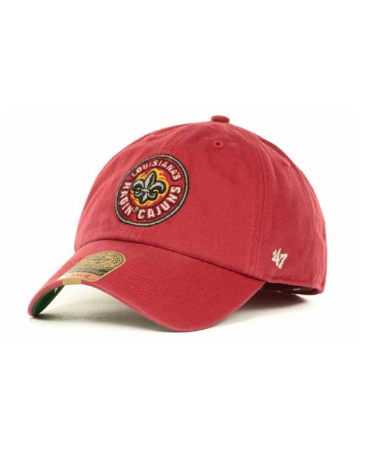 47 Brand Red Louisiana Lafayette Ragin' Cajuns Franchise Cap for men