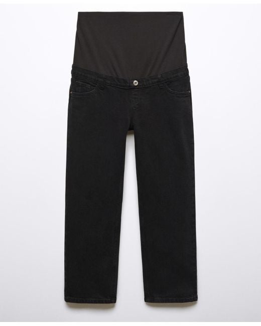 Mango Maternity Straight Jeans in Black Lyst