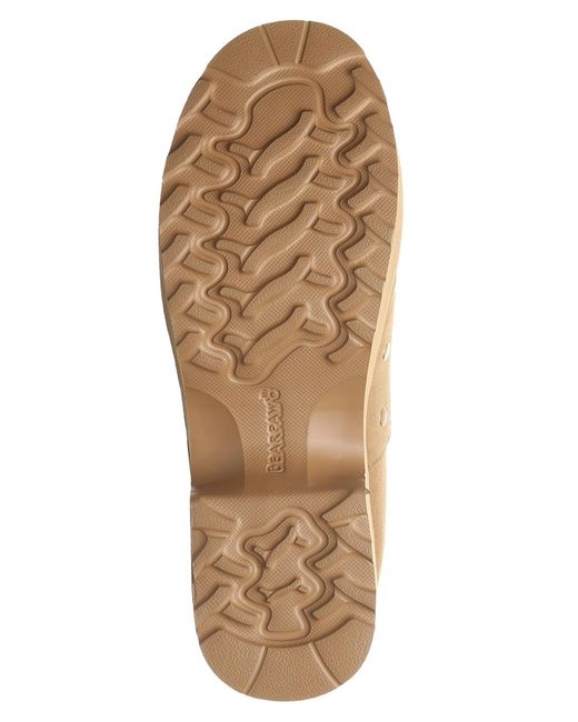 BEARPAW Brown Falyn Platform Buckle Clogs