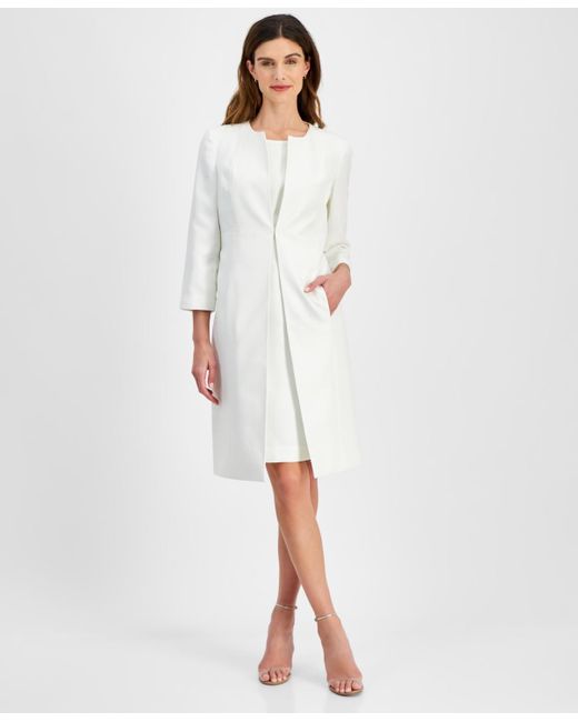Le Suit White Sheath Dress