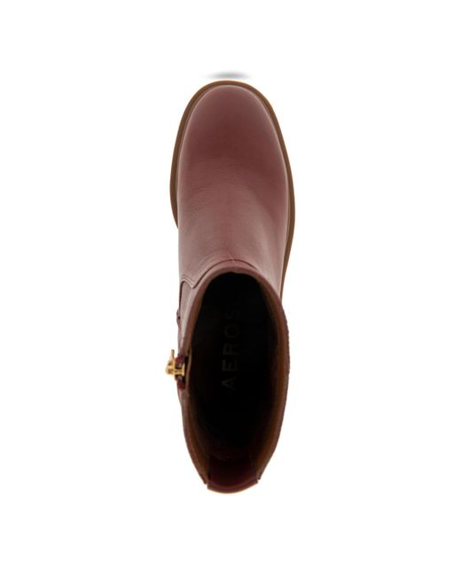 Aerosoles Brown Garie Midcalf Block Heel Booties
