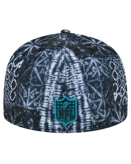 KTZ Blue Jacksonville Jaguars Shibori 59fifty Fitted Hat for men