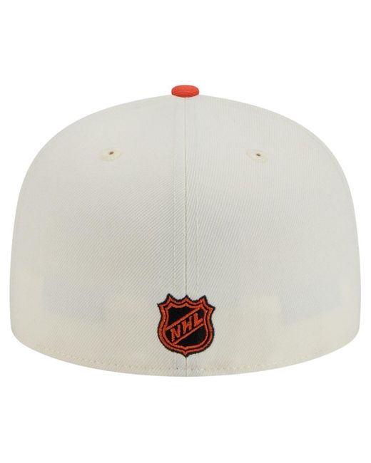 KTZ Gray Anaheim Ducks Chrome Two-toned 59fifty Fitted Hat for men