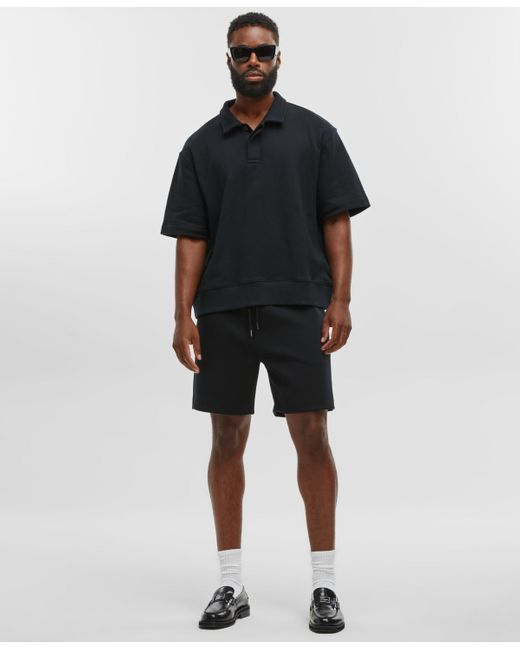 Mode Of One Black Regular-fit Pull-on Track Shorts for men