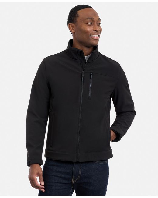 Calvin Klein Blue Water Resistant Softshell Jacket for men