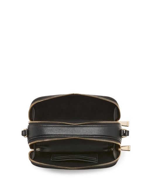Kate Spade Black Devin Dot Double Zip Dome Crossbody Bag