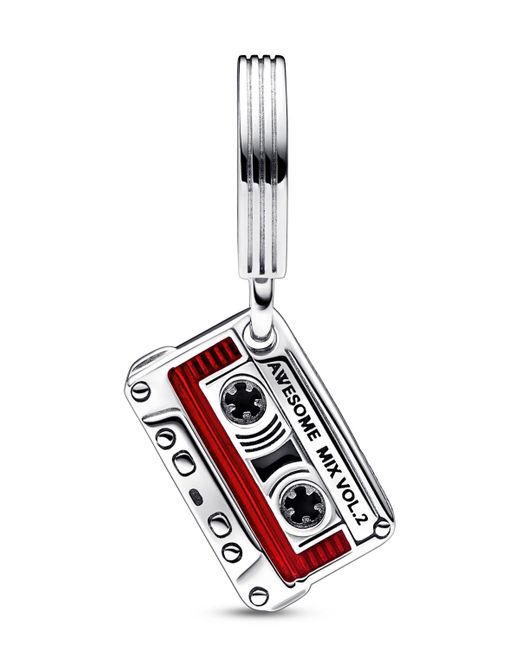 PANDORA Sterling Silver Marvel Guardians Of The Galaxy Cassette Tape Dangle  Charm in White | Lyst
