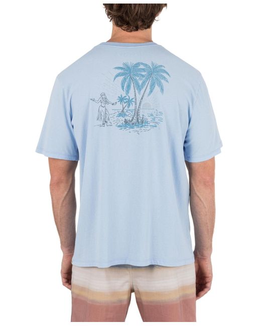 Hurley Blue Mahalo Short Sleeve T-shirt for men