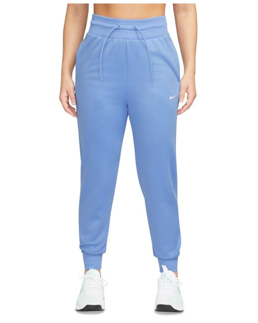 Nike Blue Therma-fit One High-waisted 7/8 jogger Pants