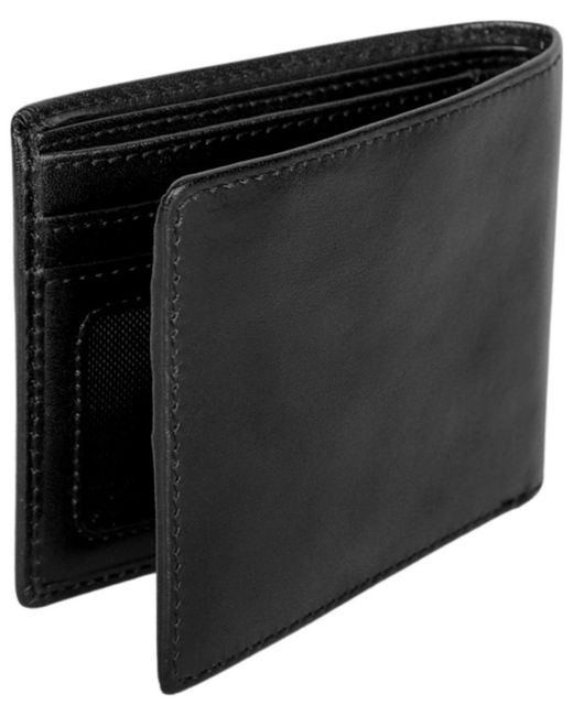 Mancini Black Bill-fold Wallet for men