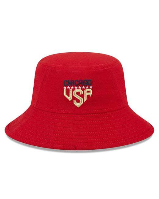 KTZ Red St. Louis Cardinals 2023 Fourth Of July Bucket Hat for men