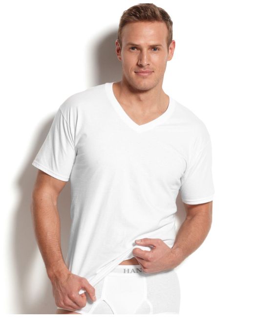 hanes white undershirts