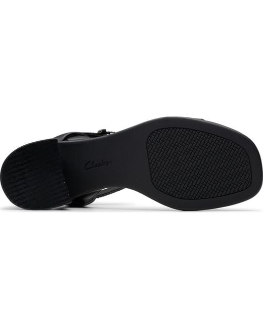 Clarks Black Collection Jaylan Ray Square Toe Sandals
