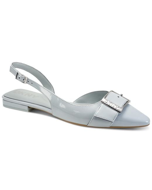 DKNY Metallic Clemma Pointed Toe Flats