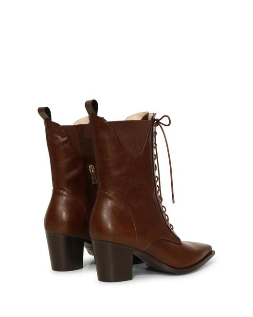 Belle & Bloom Brown Jumping Ship Laced Boot