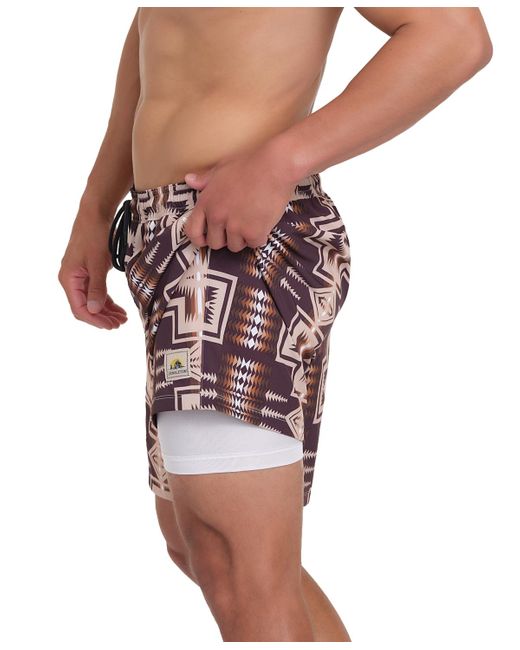 Pendleton Multicolor Printed 7" Packable Swim Trunk for men