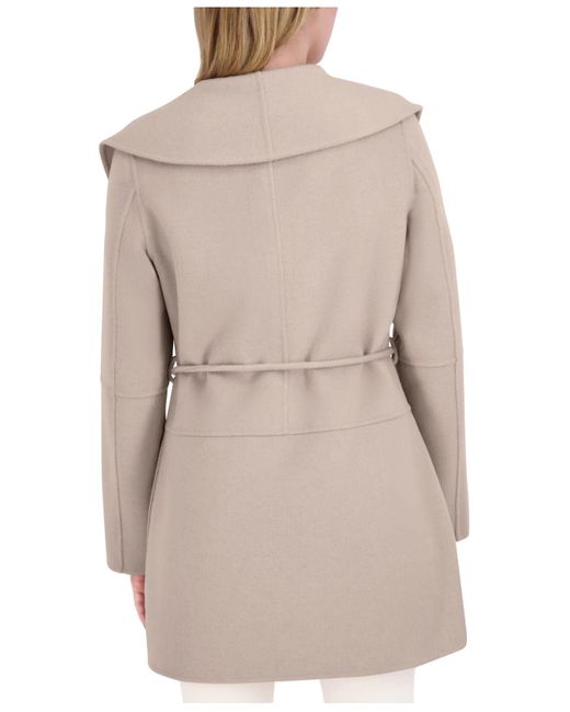 women's marilyn double face belted wrap coat