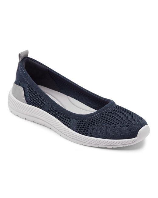 Easy Spirit Women's Blue Glitz Slip-on Walking Shoe