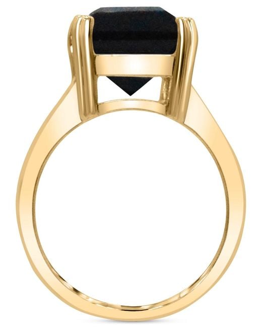 Macy's Metallic Gemstone Emerald-cut Statement Ring
