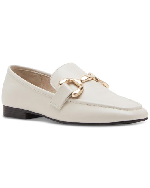 Madden Girl White Derby Soft Tailored Loafer Flats