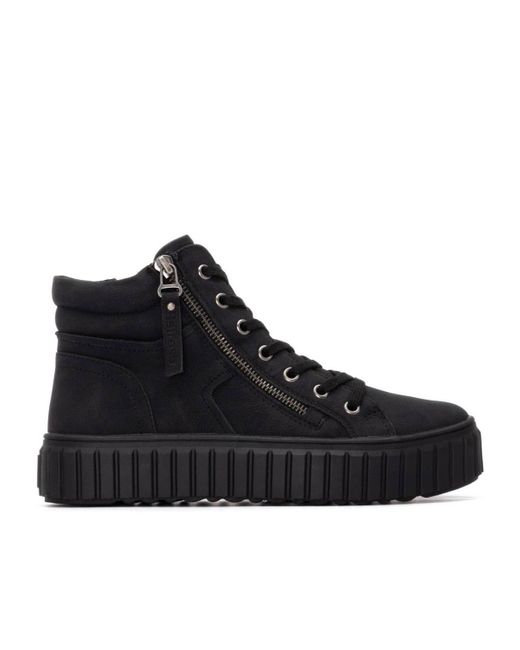 Xti Black Casual High Top Sneakers Refresh Collection By