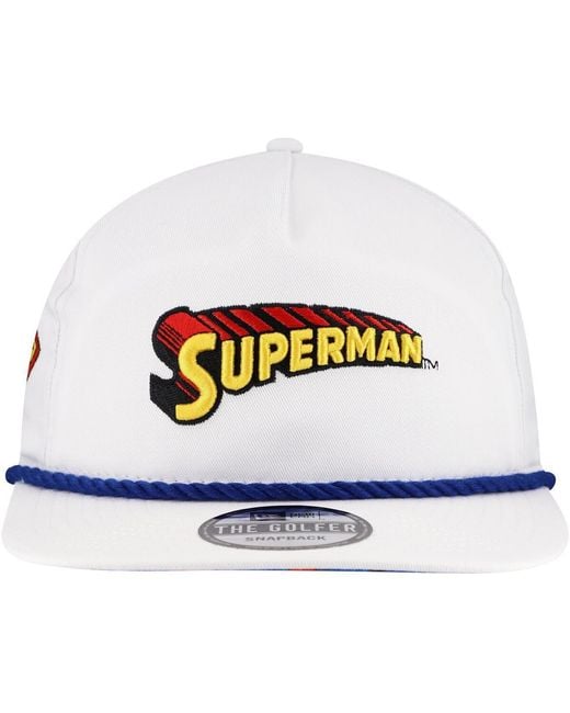 KTZ White Superman Golfer Adjustable Hat for men
