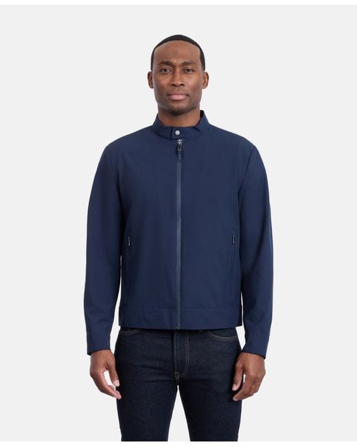Calvin Klein Blue Mesh-lined Golf Jacket for men