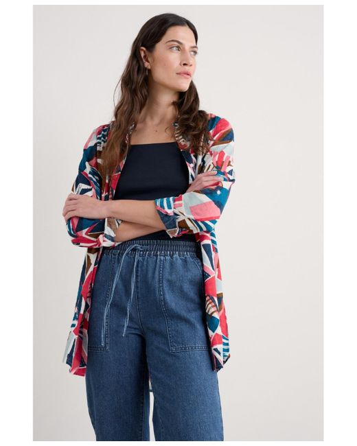 Seasalt Cornwall Blue Wren Flutter Shirt