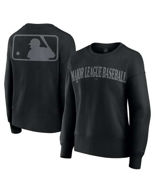 Fanatics Black Mlb Elements Flow Pullover Sweatshirt