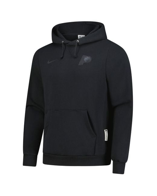Nike Black Indiana Pacers Authentic Travel Standard Issue Dri-fit Hoodie for men
