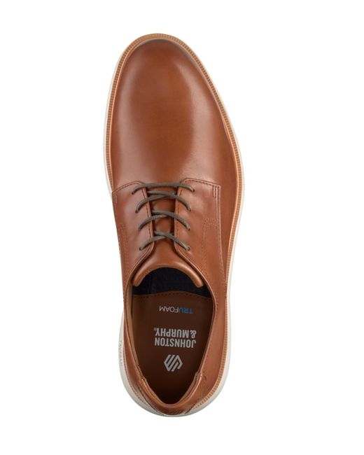 Johnston & Murphy Brown Larkin Plain Round Toe Shoes for men