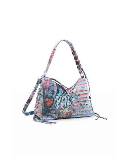 Desigual Blue Medium Denim Bag