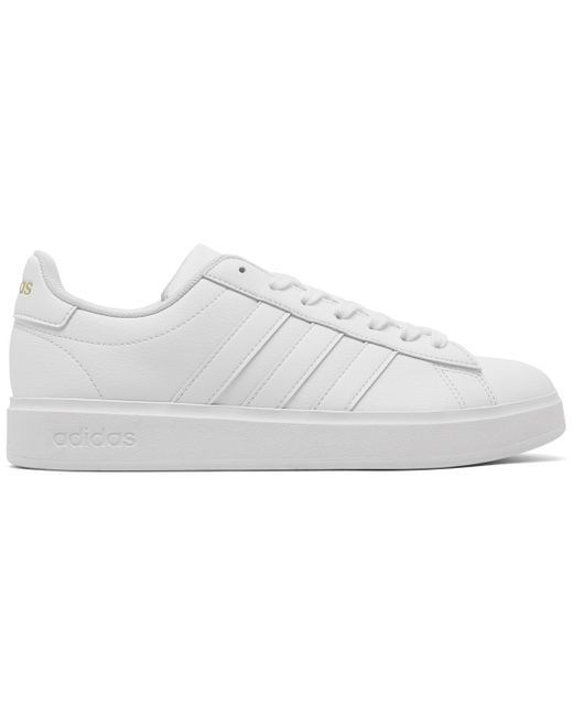 Adidas White Grand Court Cloudfoam Lifestyle Casual Sneakers From Finish Line