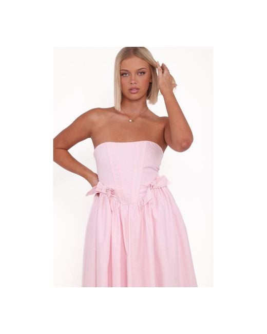 Petal & Pup Pink Seren Midi Dress