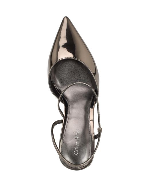 Calvin Klein Metallic Cordera Strappy Stiletto Pumps
