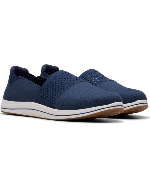 Clarks Blue Cloud Steppers Breeze Vibe Flat Shoes