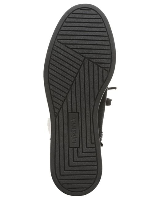 LifeStride Black Devon Wedge Zip Short Boots