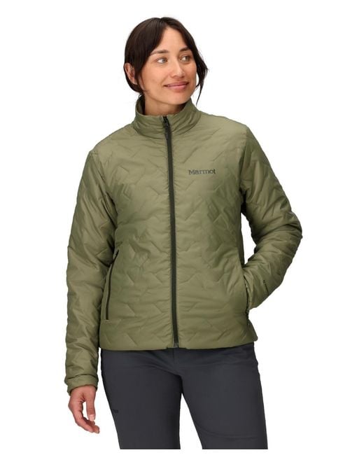Marmot Green Monoquilt Elastic-bound Cuff Jacket