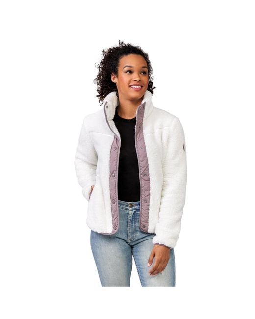 Free Country White Sherpa Butter Pile Jacket