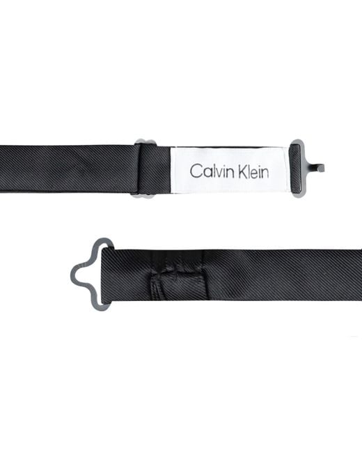 Calvin Klein Blue Boys Unison Solid Pre-tied Bow Tie for men