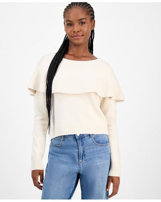 And Now This Blue Cape Sweater