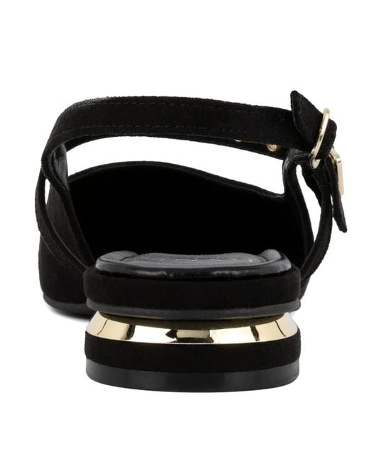 Jones New York Black Quinema Slingback Mary Jane Flats