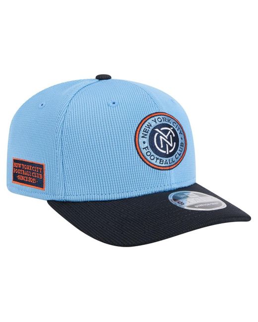 KTZ Sky Blue/navy New York City Fc 2025 Jersey Hook 9seventy Stretch-snap Hat for men