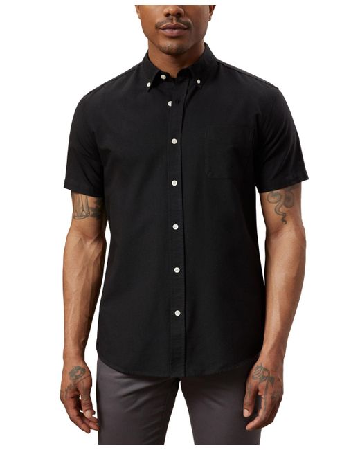Frank And Oak Black Jasper Regular-fit Button-down Oxford Shirt for men