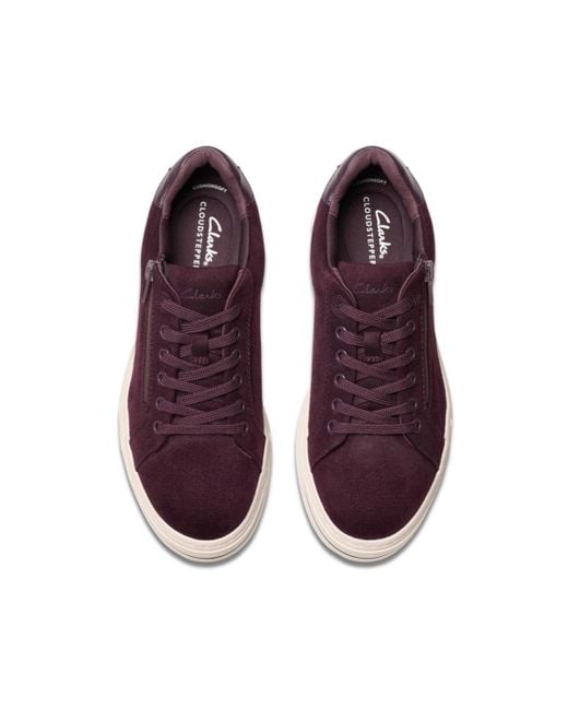 Clarks Cloudsteppers Audreigh Sky Sneakers in Purple Lyst