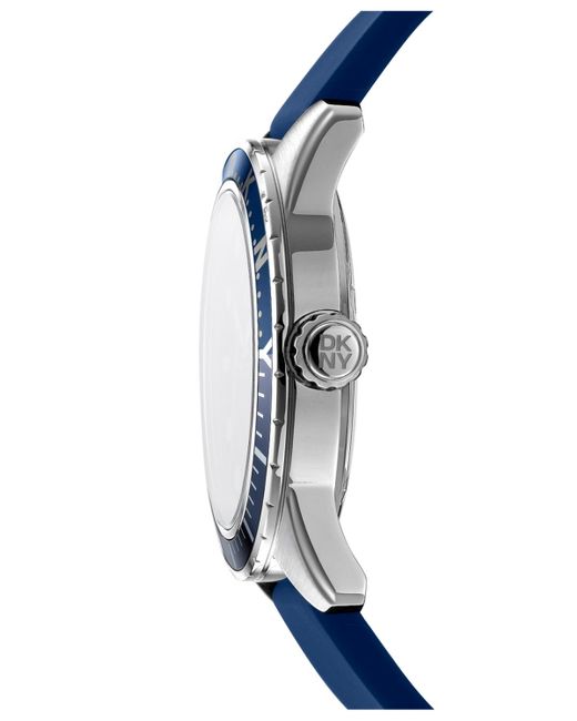 DKNY Blue Crosby Sport Silicone Strap Watch for men