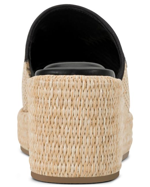 DKNY Natural Conrad Slip-on Wedge Sandals