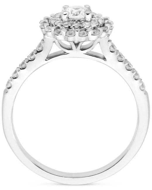 Macy's White Diamond Double Halo Engagement Ring (5/8 Ct. T.w.