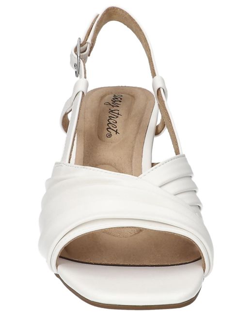Easy Street Metallic Lucie Square Toe Sandals