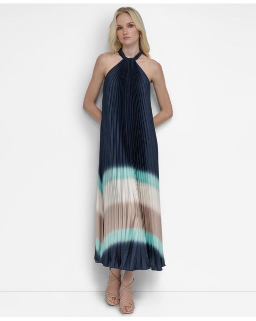 dark blue polka dot dress DKNY BLUE/WHITE STRIPED DRESS – ModaBambini